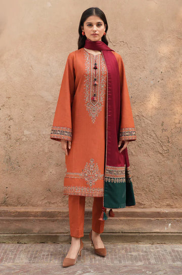 Jazmin - Winter 3PC Dhanak Embroidered Suit