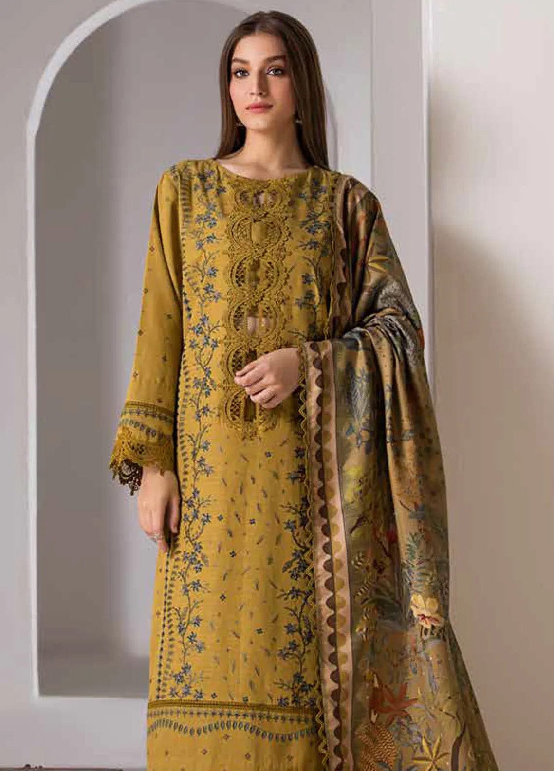Sobia Nazir Embroidered Lawn Three Piece (Unstitched)